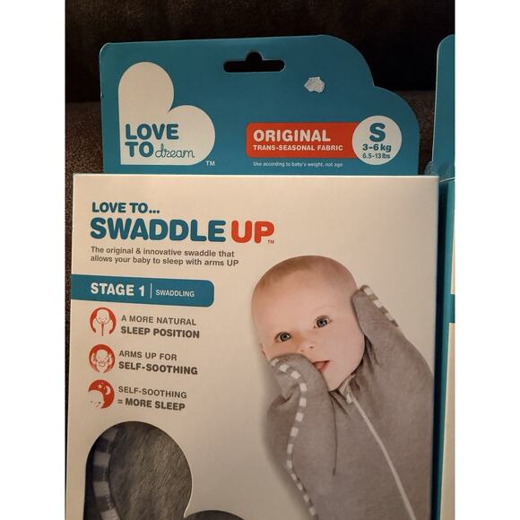 Love to Dream Baby Gray Swaddle Up Swaddle Wrap Original Size Small NEW LOT OF 2 - Picture 2 of 7
